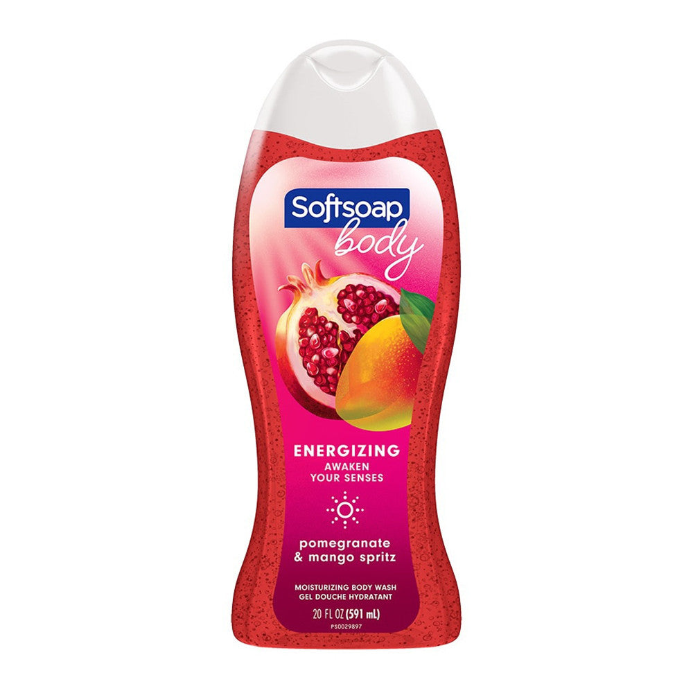 Softsoap Moisturizing Body Wash, Juicy Pomegranate and Mango, 20 Oz